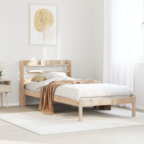 Letto senza Materasso 90x190 cm in Legno Massello di Pino