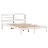 Letto senza Materasso Bianco 140x200 cm Legno Massello di Pino