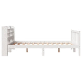 Letto senza Materasso Bianco 150x200 cm Legno Massello di Pino