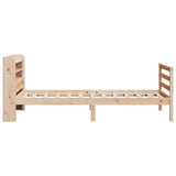 Giroletto con Testiera 90x200 cm in Legno Massello di Pino