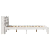Giroletto con Testiera Bianco 120x190 cm Legno Massello di Pino