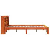 Letto senza Materasso Marrone Cera 140x190 cm in Legno di Pino