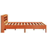 Letto senza Materasso Marrone Cera 140x190 cm in Legno di Pino