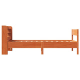 Letto senza Materasso Marrone Cera 75x190 cm in Legno di Pino