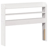 Letto senza Materasso Bianco 75x190 in Legno Massello di Pino