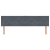 Testiera LED Grigio scuro 180 cm Velluto