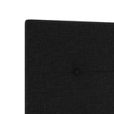Testiera LED con strisce LED con testiera Nero 144 cm Tessuto