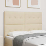 Testiera LED con strisce LED con testiera Crema 160 cm Tessuto
