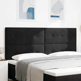 Testiera LED con strisce LED Nero 200 cm Velluto