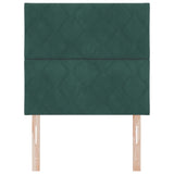 Testiera LED Verde Scuro 90 cm Velluto