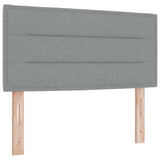 Letto box spring con materasso Grigio chiaro 120 x 190 cm