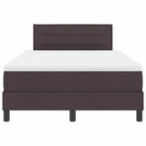 Letto box spring con materasso Marrone Scuro 120 x 190 cm