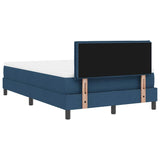 Letto box spring con materasso Blu 120 x 190 cm Tessuto