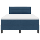Letto box spring con materasso Blu 120 x 190 cm Tessuto