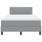 Letto box spring con materasso Grigio chiaro 120 x 190 cm