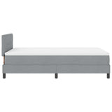 Letto box spring con materasso Grigio chiaro 120 x 190 cm