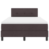 Letto box spring con materasso Marrone Scuro 120 x 190 cm
