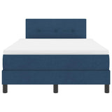 Letto box spring con materasso Blu 120 x 200 cm Tessuto