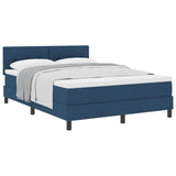Letto a molle con materasso Blu 140 x 200 cm Tessuto