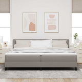 Letto a molle con testiera Talpa 200 x 200 cm Tessuto
