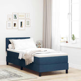 Letto a molle con materasso Blu 80 x 200 cm Tessuto