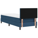 Letto a molle con materasso Blu 80 x 200 cm Tessuto