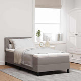 Letto a molle con cuscino Talpa 90 x 190 cm Tessuto