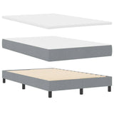 Letto box spring con materasso Grigio chiaro 120 x 190 cm