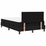 Letto a molle con testiera Nero 120 x 190 cm Tessuto