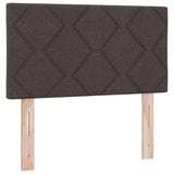 Letto box spring con materasso Marrone Scuro 120 x 190 cm