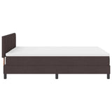Letto box spring con materasso Marrone Scuro 160 x 200 cm