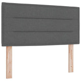 Letto a molle con cuscino Grigio scuro 120 x 200 cm Tessuto