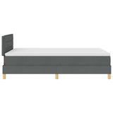 Letto a molle con cuscino Grigio scuro 120 x 200 cm Tessuto