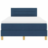 Letto a molle con materasso Blu 120 x 200 cm Tessuto