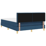 Letto a molle con materasso Blu 140 x 190 cm Tessuto
