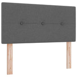 Letto a molle con cuscino Grigio scuro 80 x 200 cm Tessuto