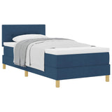 Letto a molle con materasso Blu 80 x 200 cm Tessuto