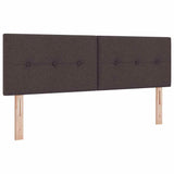 Letto a molle con cuscino Marrone Scuro 160 x 200 cm Tessuto
