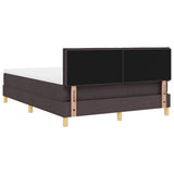 Letto a molle con cuscino Marrone Scuro 160 x 200 cm Tessuto