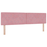 Letto a molle con materasso Rosa 180 x 200 cm Velluto