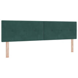 Letto a molle con materasso Verde Scuro 180 x 200 cm Velluto