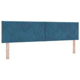 Letto a molle con materasso Blu Scuro 180 x 200 cm Velluto