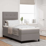 Letto a molle con testiera Talpa 90 x 190 cm Tessuto