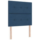 Letto a molle con materasso Blu 120 x 190 cm Tessuto