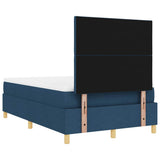 Letto a molle con testiera Blu 120 x 200 cm Tessuto
