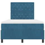 Letto a molle con materasso Blu Scuro 120 x 190 cm Tessuto