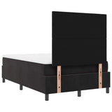 Letto a molle con testiera Nero 120 x 190 cm Velluto