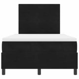 Letto a molle con testiera Nero 120 x 190 cm Velluto