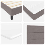 Letto a molle con materasso Talpa 140 x 200 cm Tessuto