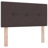 Letto box spring con materasso Marrone scuro 80 x 200 cm